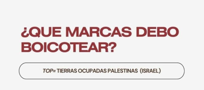 Boicot a Israel: ¿ Qué marcas debo boicotear?